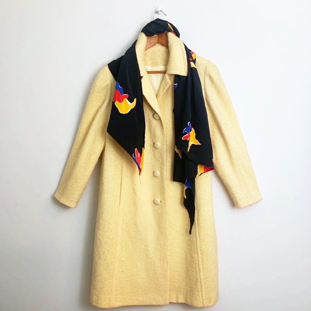 Vintage Pioneer Wool Coat / Peacoat